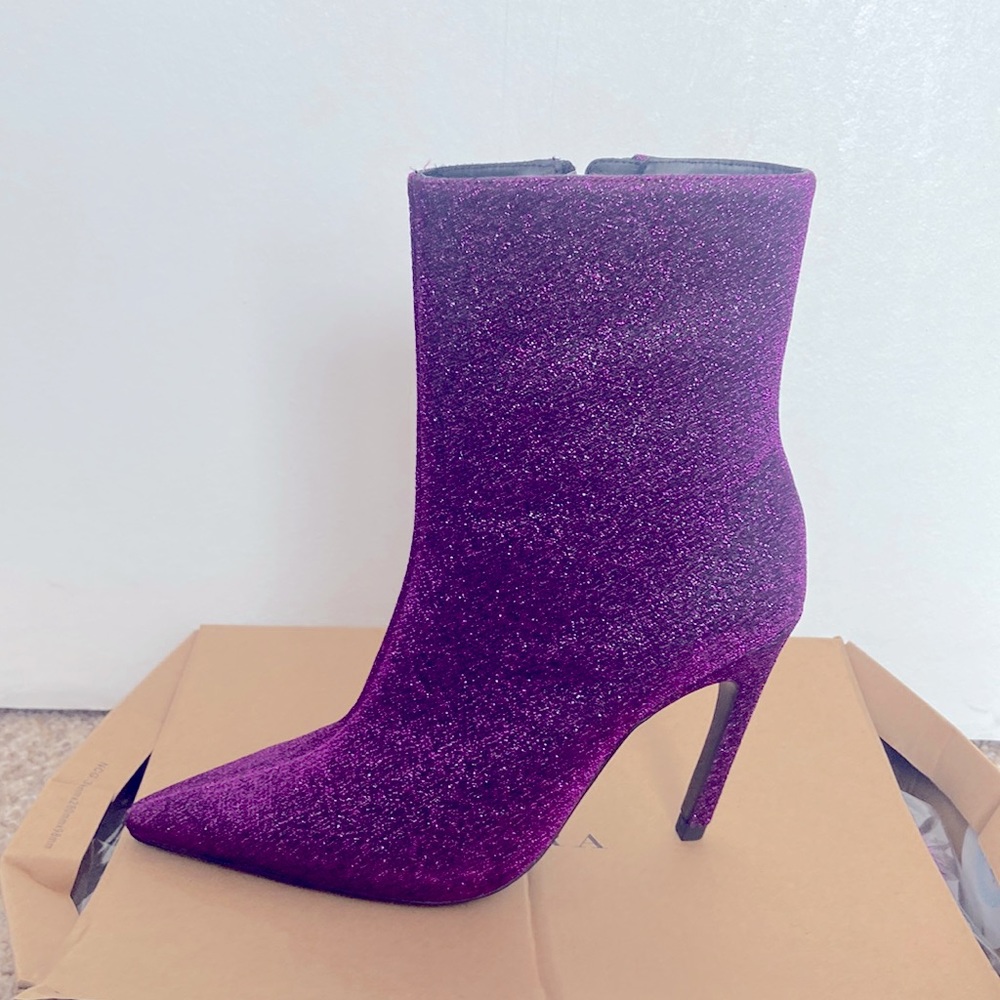 Zara glitter pumps